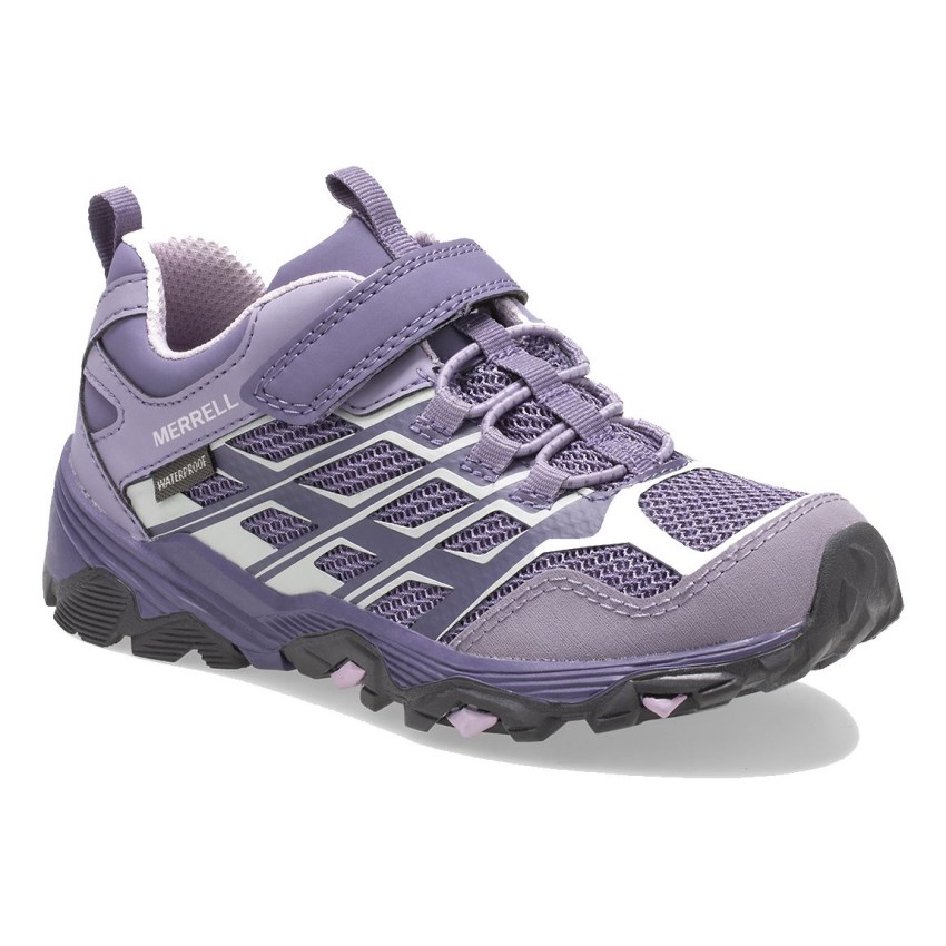 Basket Merrell Moab FST Low A/C Waterproof Lavande Enfant | D.Q.ZHFA